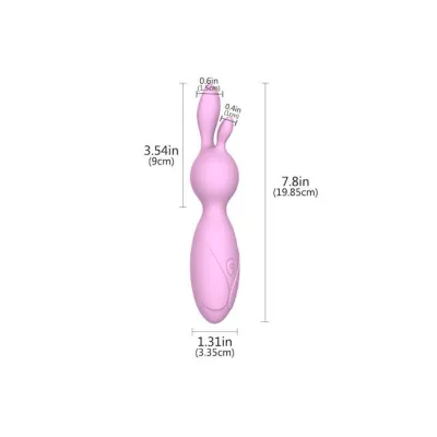 Silicone Bunny Vibe Pink 7 8 Inch