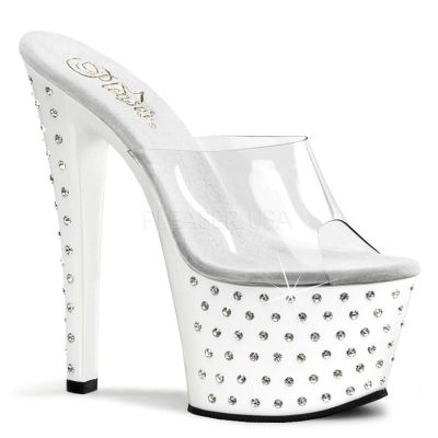 STARDUST 701 7 Rhinestone Studded Platform Slide