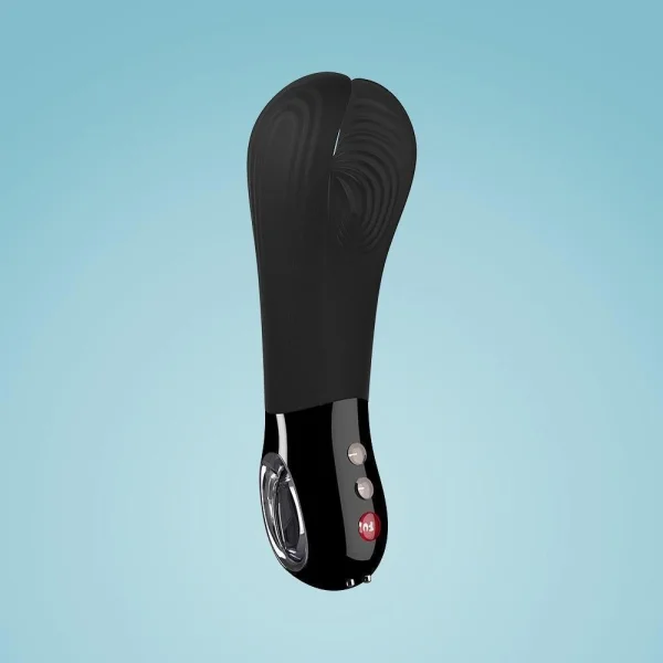 Fun Factory Manta Rechargeable Vibrating Male Stroker for Men - Black