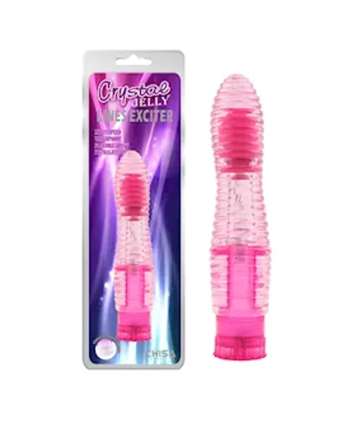 Lines Exciter Ribbed Vibrator - 6.3 Inch - Pink - 6.3 Inch — image 5 of 5