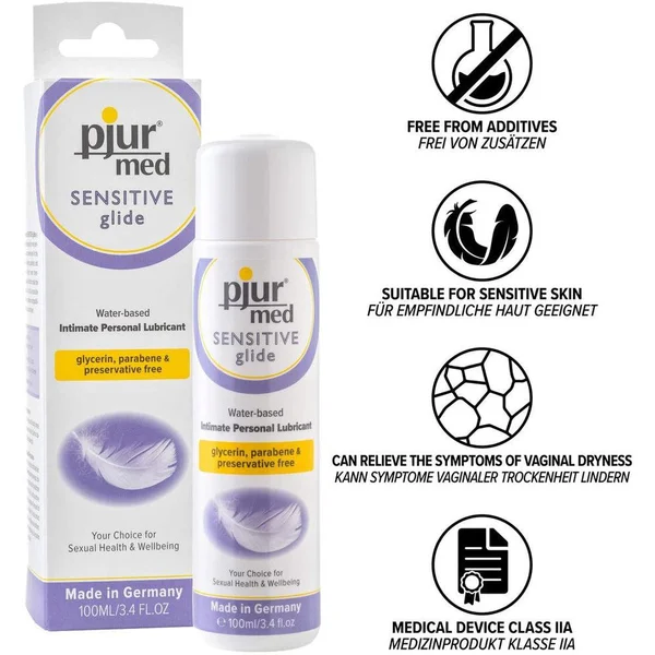 Pjur Med Sensitive Glide - Water-Based Lube 100ml (3.4oz) — image 12 of 13
