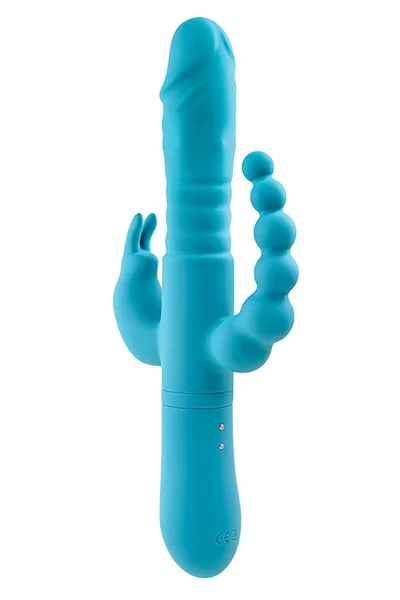 Adam and Eve 10" Thrusting & Rotating Beaded Triple-Stimulation Joy Rabbit — image 18 of 20