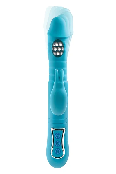 Adam and Eve 10" Thrusting & Rotating Beaded Triple-Stimulation Joy Rabbit — image 19 of 20