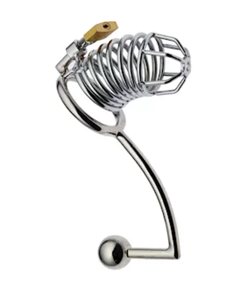 Kinki Chastity Anal Cage - Silver -  45mm — image 2 of 2