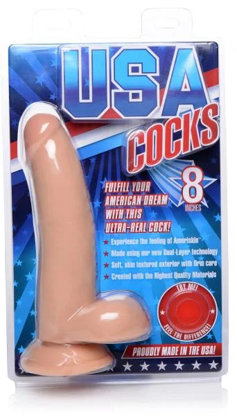 8 Inches Ultra Real Dual Layer Suction Cup Dildo — image 6 of 8