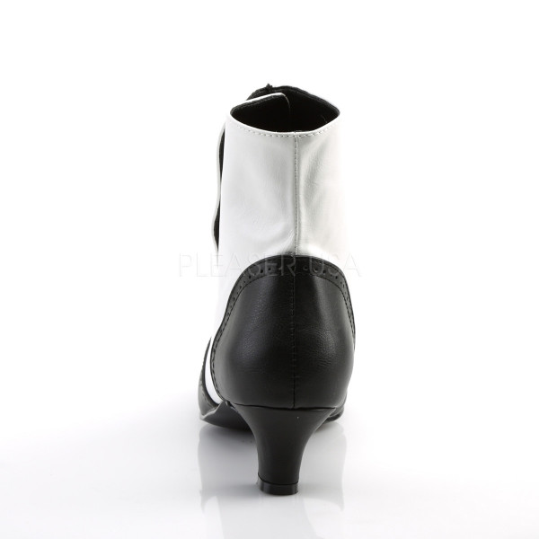 FLORA-1023 - 2" Heel Button Spat Ankle Boot
