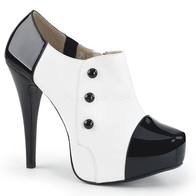 5 1 4 inches Heel 1 1 4 inches Concealed PF 3 Button Ankle Boot W Conce
