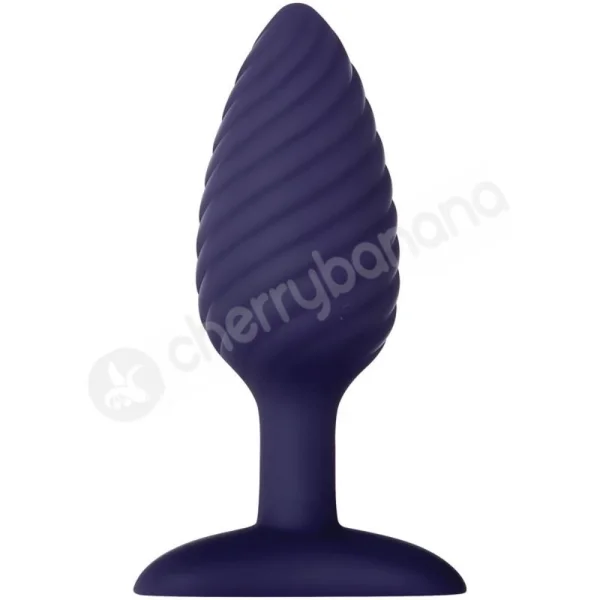Zero Tolerance Wicked Twister Blue Swirly Textured Vibrating Butt Plug