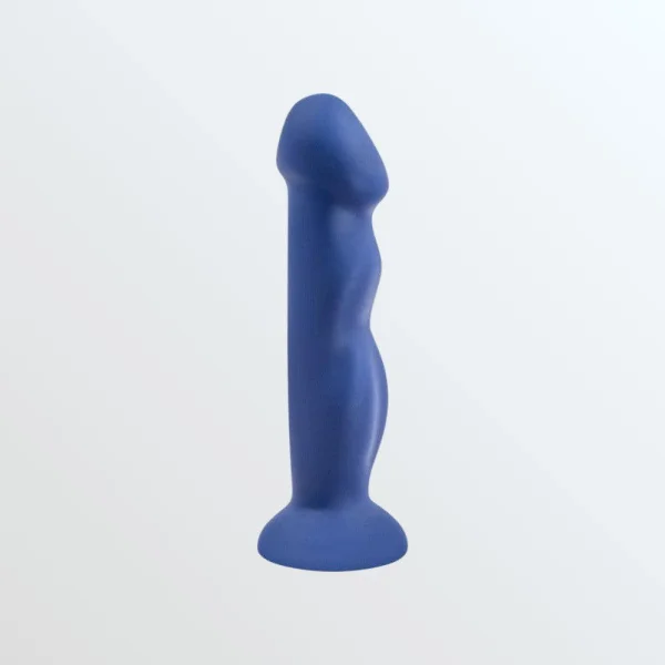 Avant D12 Suko Silicone Suction Cup Dildo by Blush Novelties - Indigo