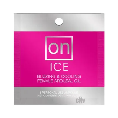 On Ice Female Arousal Oil Ampule Packet 01oz
