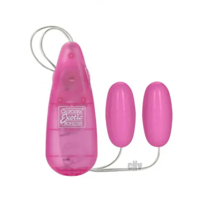 Pocket Exotics Double Pink Passion Bullet Vibrators
