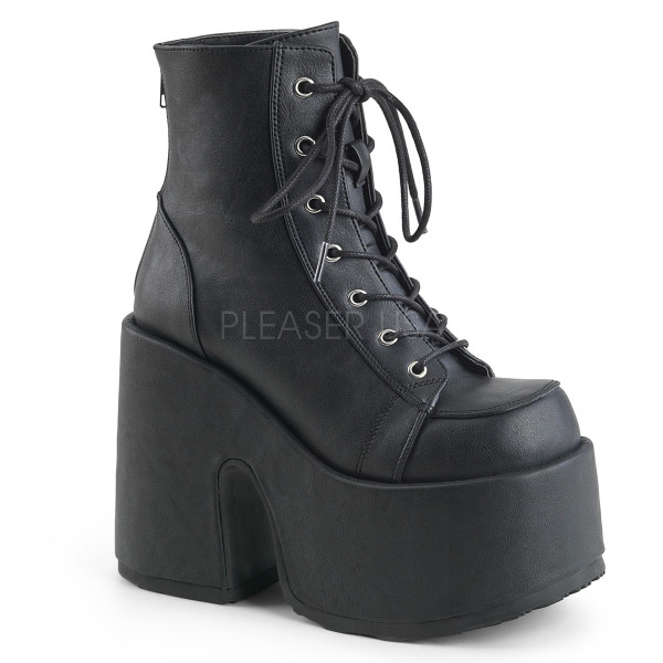 5 inches Chunky Heel, 3 inches P/F Lace-Up Ankle Boot, Metal Back Zip — image 5 of 20