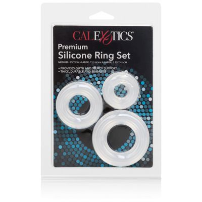 Premium Silicone Ring Set Clear