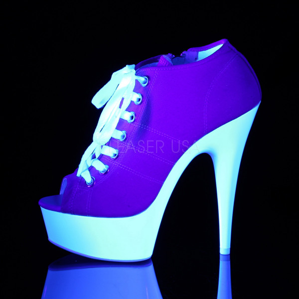 6 inches Heel,1 3/4 inches PF Open Toe Sneaker, Side Zip — image 11 of 20