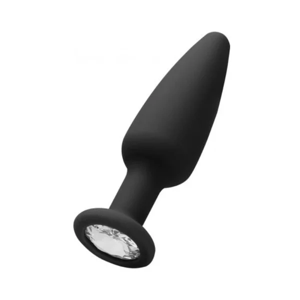 Ouch Cone-shaped Diamond Butt Plug - Black — image 6 of 9