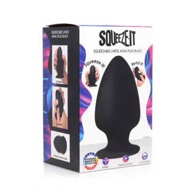 Squeezable Silicone Anal Plug Large