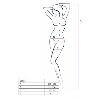 Bodystocking Open Crotch OS