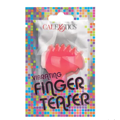 Foil Pack Vibrating Finger Teaser Pink
