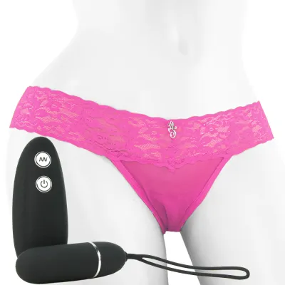 Hustler Vibrating Panty with Wireless Remote Control Pink M L PACK OF 2
