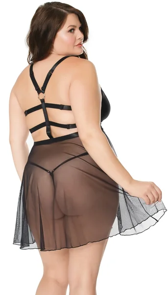Coquette Lingerie Sexy Sheer Babydoll & G-String Set — image 24 of 24