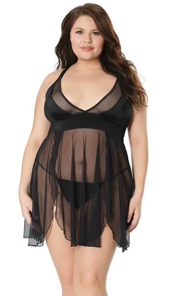 Coquette Lingerie Sexy Sheer Babydoll & G-String Set — image 22 of 24