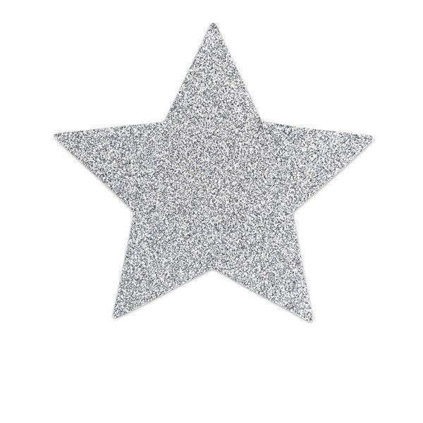 Bijoux Indiscrets Pasties - Flash Star - Silver
