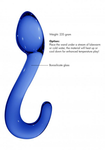 Champ G-Spot Glass Dildo by Chrystalino
