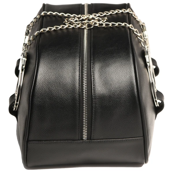 Cuffed and Loaded Travel Bag with Handcuff Handles