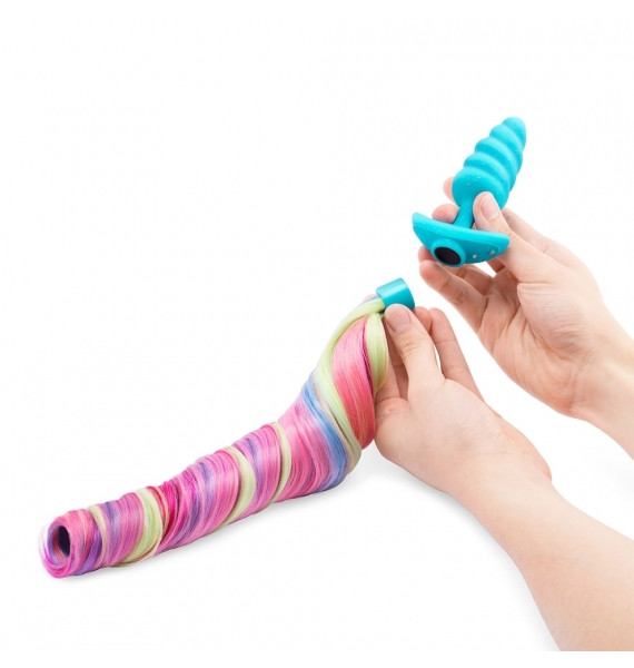 Rainbow Vibrating Tail Plug