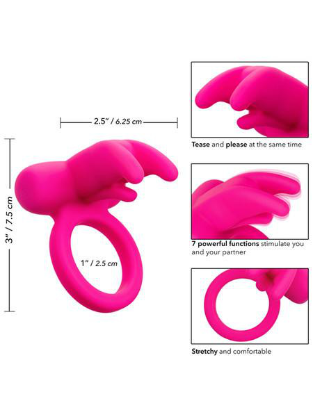 CalExotics Silicone Rechargeable Triple Clit Flicker