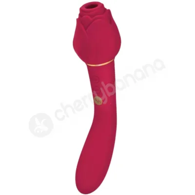 Secret Kisses Rosegasm Twosome Dual Ended Suction Vibe