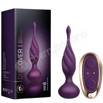 Rocks Off Petite Sensation Discover Purple Butt Plug With Remote