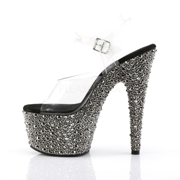 7 inches Heel, 2 3/4 inches PF Ankle Strap Sandal w/Multi Sized RS — image 7 of 8