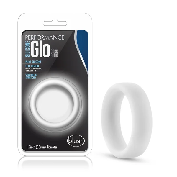 Performance Silicone Glo Cock Ring White Glow — image 11 of 12