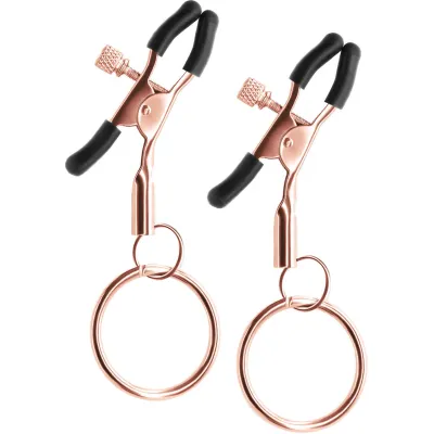 Bound Adjustable C2 Nipple Clamps By NS Novelties Rose Gold