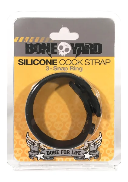 Boneyard Cock Strap 3 Snap Ring