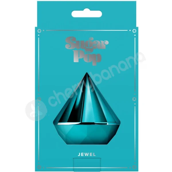 Sugar Pop Jewel Teal Discreet Travel Friendly Clitoral Air Pulse Vibrator