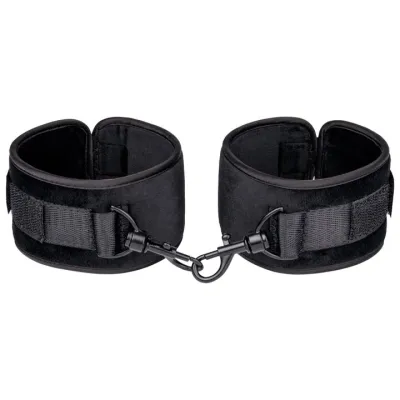 Bondara Restrain Me Black Velvet Ankle Cuffs