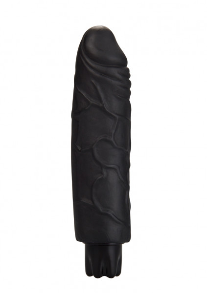Realistic Skin Vibrator - Regular - Black - Realistic Vibrators