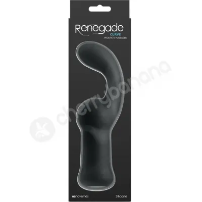 Renegade Curve Black Prostate Massage With Curved Flexible Shaft