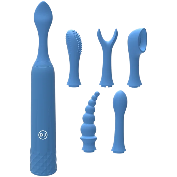 Silicone Rechargeable Clit Stimulator - 7 Piece Kit!