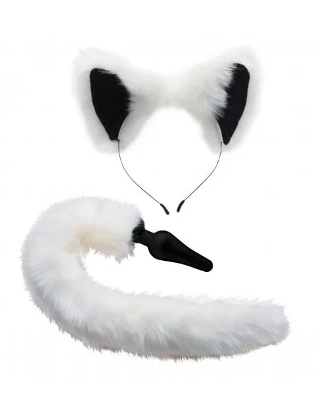 White Fox Tail and Ears Set — image 4 of 5