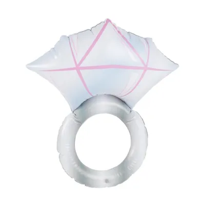 Silver Inflateable Diamond Ring 50cm