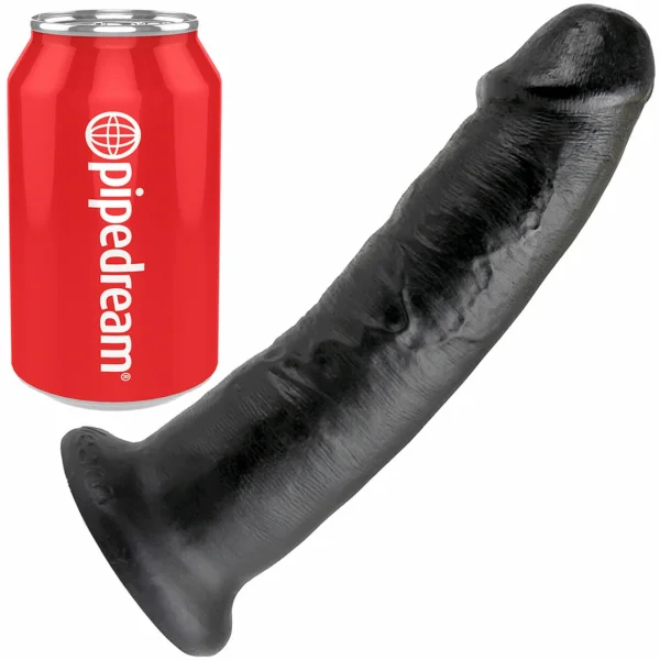 King Cock 9" Suction Cup Dildo - Black