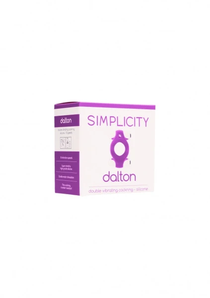 Dalton Double Vibrating Cockring - Purple