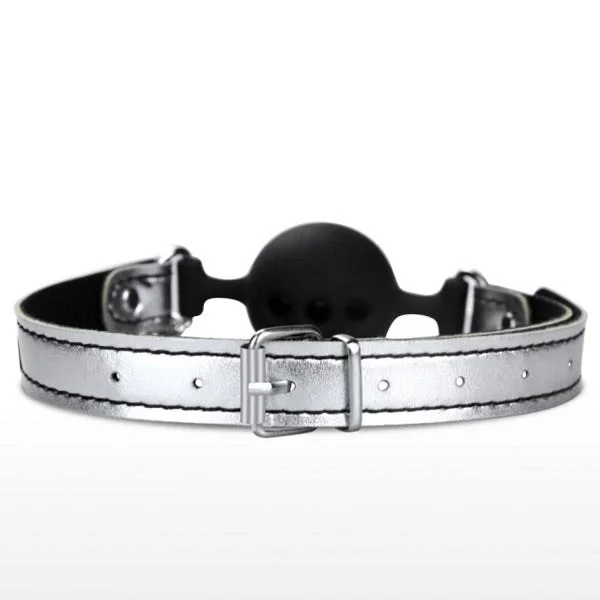 Bondage Fetish Breathable Ball Gag with Nipple Clamp
