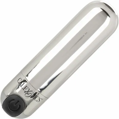 Hideaway Rechargeable Waterproof Mini Vibrator by CalExotics Silver