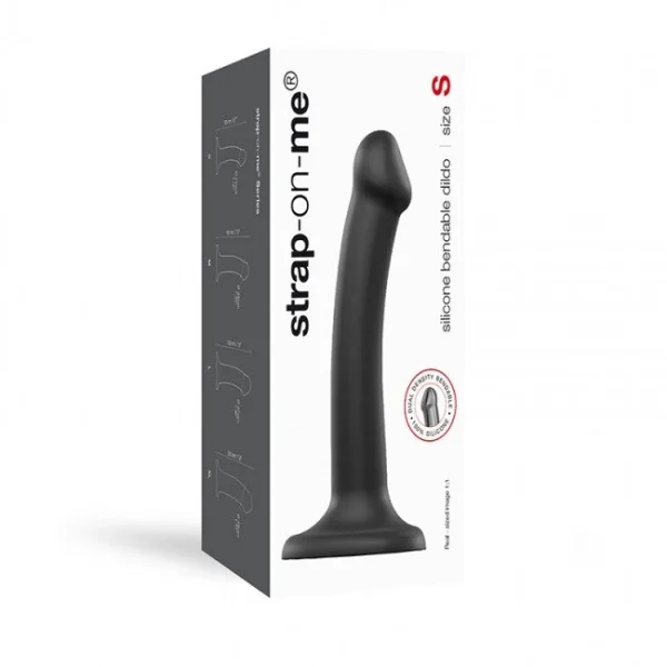 Strap On Me Dual Density Bendable Dildo Black