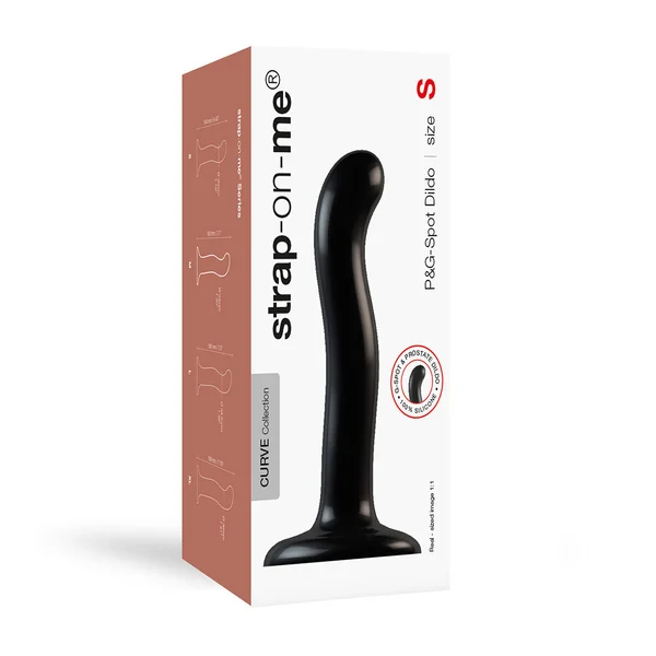 Strap On Me Prostate and G Spot Curved Dildo XLarge Black — image 22 of 25
