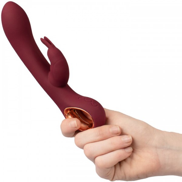 Blissful Burgundy Luxury Silicone 16 Function Rabbit Vibrator — image 5 of 5